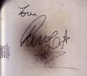 Ringo Starr Autograph on Drum Head