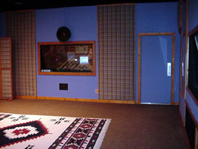 inside the recording studio